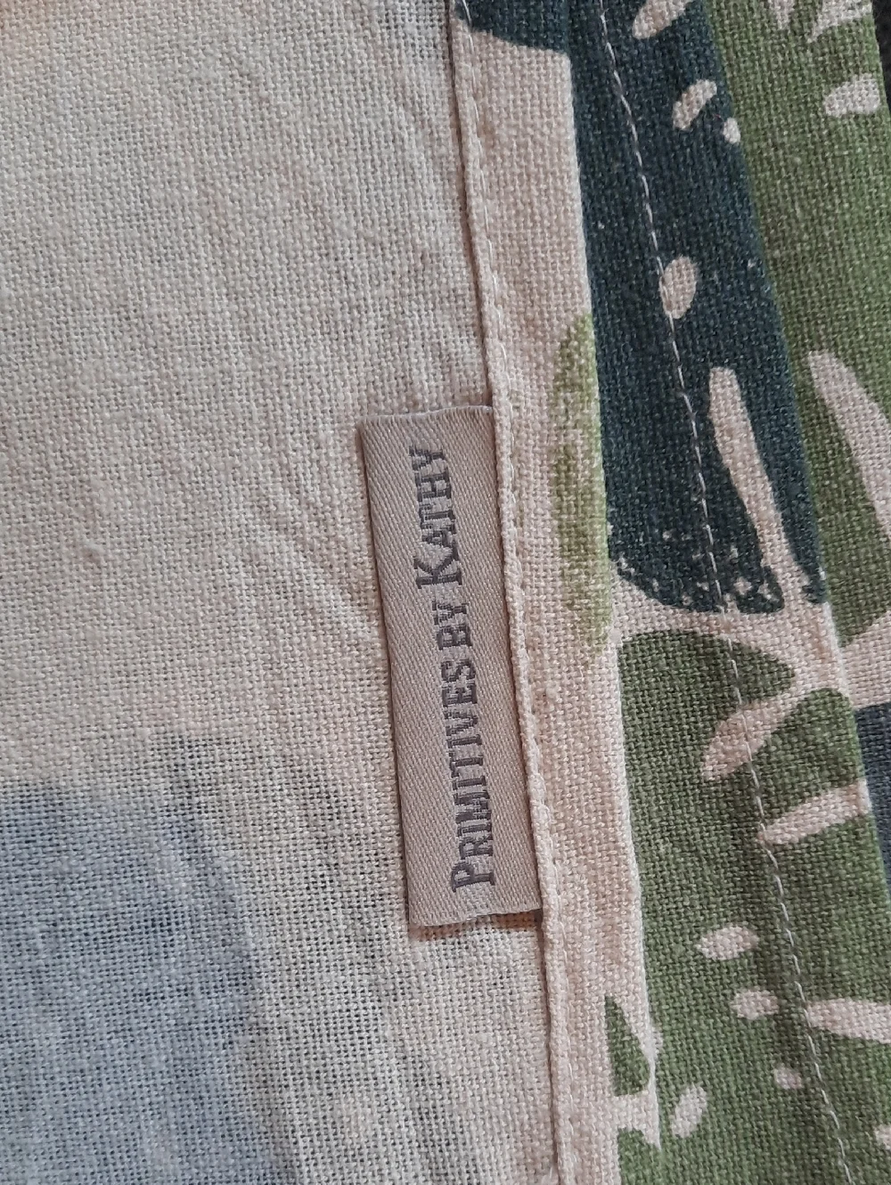 Monstera Leaf Tea Towel Linen-Cotton Kitchen Dishtowel Big Love NWT